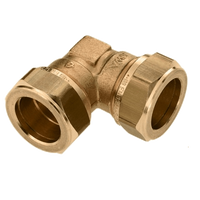 BONFIX messing knelfitting knie / bocht 90 graden 35mm FF