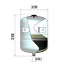 Afbeelding van Solar expansievat DS-24 liter met beugel - 2.5 bar voordruk