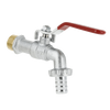 Afbeelding van BONFIX messing kogeltapkraan met rode hendel kogelafdichting en slangaansluiting 1/2inch R