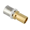 Image of Bonfix Alu-press brass fitting reduction socket straight 25mm x 22mm MF