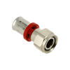 Image of BONFIX Alu-press brass tin plated fitting 2-piece euroconus coupling 16mm x 1/2inch