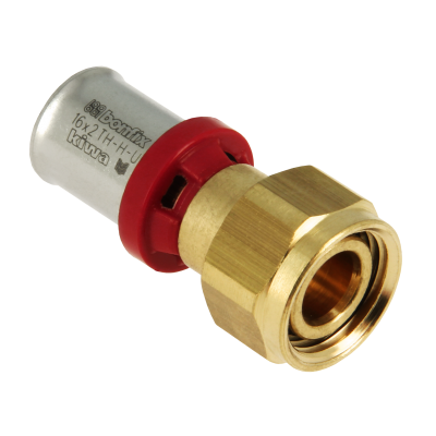 Photo of Bonfix Alu-press brass fitting union coupling euroconus 16mm x 3/4inch FRp