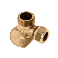 BONFIX messing knelfitting muurplaat 3/4inch x 15mm FR