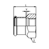 Afbeelding van Steelpres C-staal persfitting schroefbus 42 mm x 1 1/2 inch