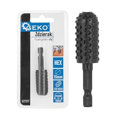Foto van GEKO Stiftfrees voor Hout Half-Rond 15 mm HEX – 10.000 RPM