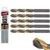Afbeelding van Tvardy HSS Metaalboor 12.5 mm - Zwart-Goud TiN Gecoate Spiraalboor