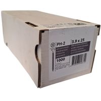 Drywall screws 3.9 x 25 with coarse thread - 1000 pcs