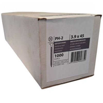 Drywall screws 3.9 x 45 with coarse thread - 1000 pcs Drywall screws 3.9 x 45 with coarse thread - 1000 pcs