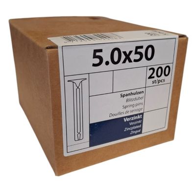 Foto van Spanhulzen 5.0 x 50 - 200 stuks