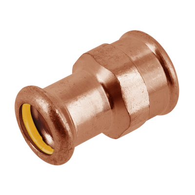 Photo of BONFIX press fitting red copper gas female adapter 3/4inch x 28mm FRp