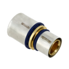 Image of Bonfix Alu-press brass fitting coupling straight reduced 50mm x 40mm FF