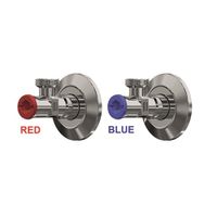 Anco hoekstopkraan 1/2inch x 1/2inch set met rozet, rvs filter en automatisch uitschakelsysteem
