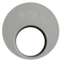 Martens 50mm x 90mm PVC verloopring inwendig grijs
