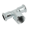 Afbeelding van Bonfix press staalverzinkt T-stuk binnendraad 28 x 3/4 inch x 28