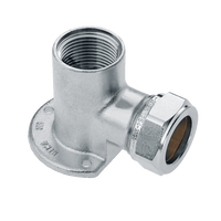 BONFIX messing vertind knelfitting muurplaat 1/2inch x 15mm FRp