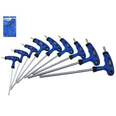 Foto van Torx Schroevendraaier Set T10–T50 – Ergonomisch – (9-delig) - GEKO