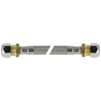 BONFIX RVS flexibele aansluitleiding 35cm 10mm x 10mm knel