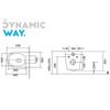 Afbeelding van Dynamic Way The Royal Flush wandcloset set 53cm