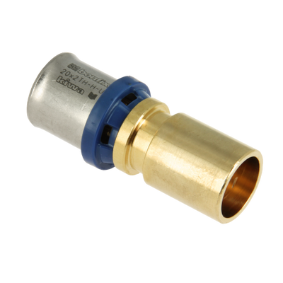 BONFIX Alu-pers messing persfitting insteekkoppeling verloop 20mm x 22mm