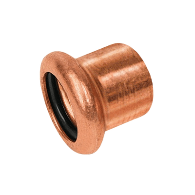 Photo of BONFIX press fitting red copper stop end 35mm F