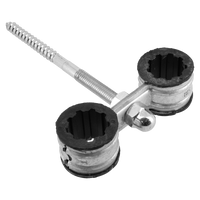 Bonfix dubbele radiatorbeugel met muurpen 22mm
