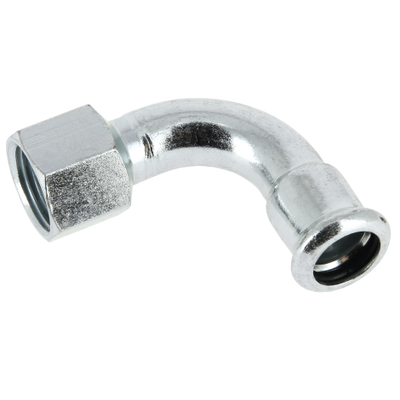 Photo of BONFIX press fitting galvanized steel elbow 90 degrees 1 1/4inch x 35mm FRp