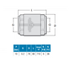 Image of EnergyBy swing check valve with synthethic insert - DN50 (2inch)