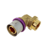 Image of Bonfix Alu-press brass fitting elbow internal thread 26mm x 1/2inch FRp