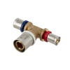 Image of Bonfix Alu-pers brass press fitting Tee reduced 20mm x 25mm x 16mm FFF