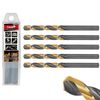 Afbeelding van Tvardy HSS Metaalboor 9.0 mm - Zwart-Goud TiN Gecoate Spiraalboor
