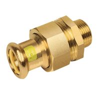 BONFIX press fitting red copper gas 3-piece union coupling 3/4inch x 28mm FR