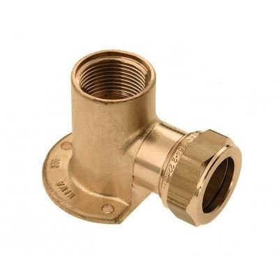 BONFIX messing knelfitting muurplaat 1/2inch x 22mm FRp