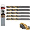 Afbeelding van Tvardy HSS Metaalboor 12.0 mm - Zwart-Goud TiN Gecoate Spiraalboor