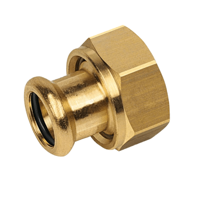 Photo of BONFIX press fitting red copper union coupling 28mm x 1 1/4inch MF