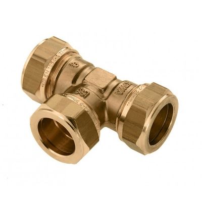Foto van BONFIX messing knelfitting T-stuk 6mm FFF