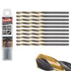 Afbeelding van Tvardy HSS Metaalboor 1.0 mm - Zwart-Goud TiN Gecoate Spiraalboor