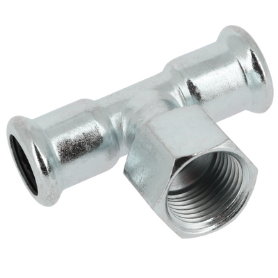 Foto van BONFIX press C-staal T-stuk 12mm x 1/2inch x 12mm FRpF
