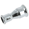 Image of BONFIX press fitting galvanized steel straight reduced coupling 54mm x 35mm FF