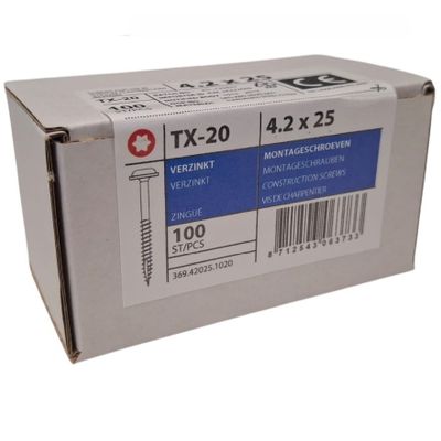 Photo of Pocket hole screws coarse thread 4.2 x 25 - 100 pcs