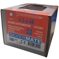 Silvermate chipboard screws 4.5 x 40 full thread