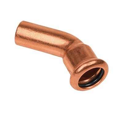 Photo of BONFIX press fitting red copper push-in elbow 45 degrees 35mm MF