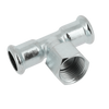 Afbeelding van Bonfix press staalverzinkt T-stuk binnendraad 35 x 1/2 inch x 35