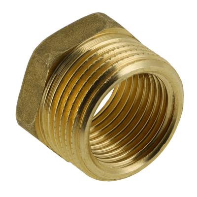 Photo of BONFIX brass threaded fitting reducing bush 2inch x 1 1/4inch RRp