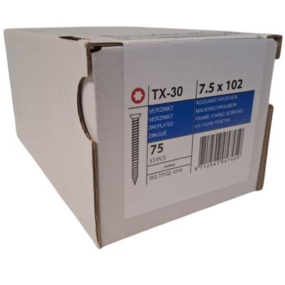 Photo of Frame fixing screws flat head 7.5 x 102 -75 pcs