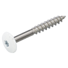 Image of HPL screws 4.8 x 38 stainless steel A2 white RAL 9010 - 200 pcs