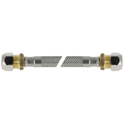 Foto van BONFIX RVS aansluitleiding flexibele slang 35cm 12mm x 12mm knel
