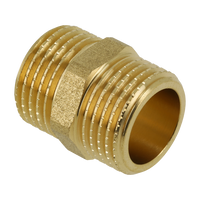 BONFIX messing draadfitting dubbele nippel 3inch RR