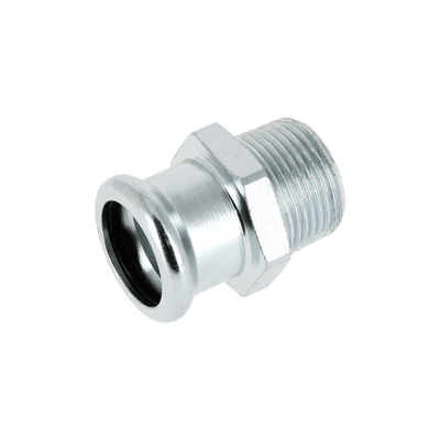 Photo of BONFIX press fitting galvanized steel male adapter 54mm x 2inch FR