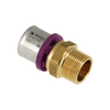 Image of Bonfix Alu-press brass fitting straight 26mm x 1inch FR