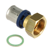 Image of Bonfix Alu-press brass fitting union coupling 20mm x 3/4inch FRp